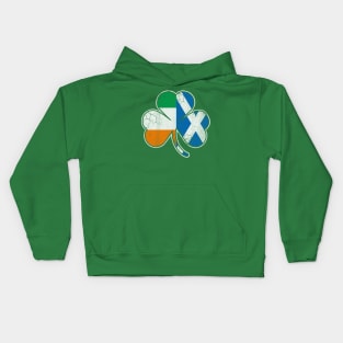 Scotch Irish Shamrock Scottish St Patrick's Day Kids Hoodie